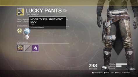 lucky pants buff destiny 2